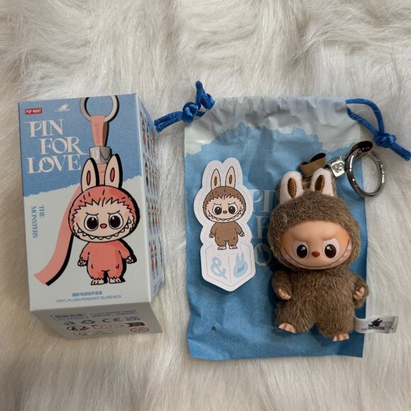 AUTHENTIC Labubu Pin for Love Plush Pendant + Letter Pendant Set – & - Picture 5 of 5